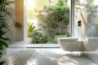 WC japonais moderne avec fonctionnalités avancées pour confort et hygiène