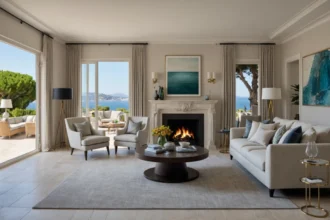 Intérieur élégant et fonctionnel d'une villa à Cap Antibes