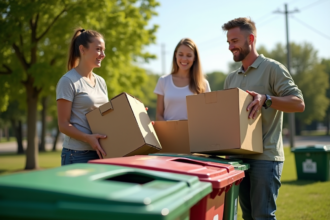 Solutions écologiques pour recycler des cartons accumulés