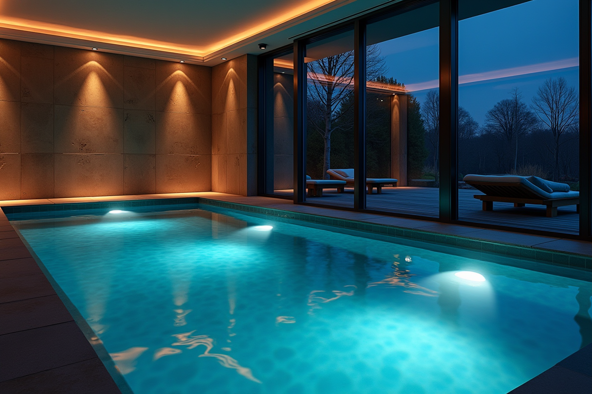 piscine nuit