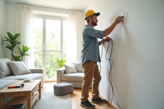 Installation d'une prise électrique avec respect des normes de sécurité