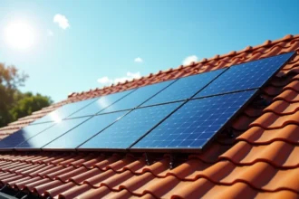 Pose de panneaux solaires sur un toit en tuiles avec précautions