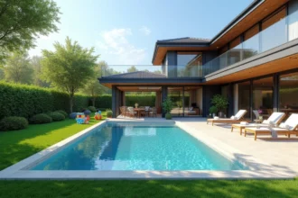 Distance minimale de trois mètres entre piscine et maison