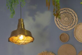 Assiette murale en rotin au style bohème chic