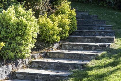 escalier extérieur en béton