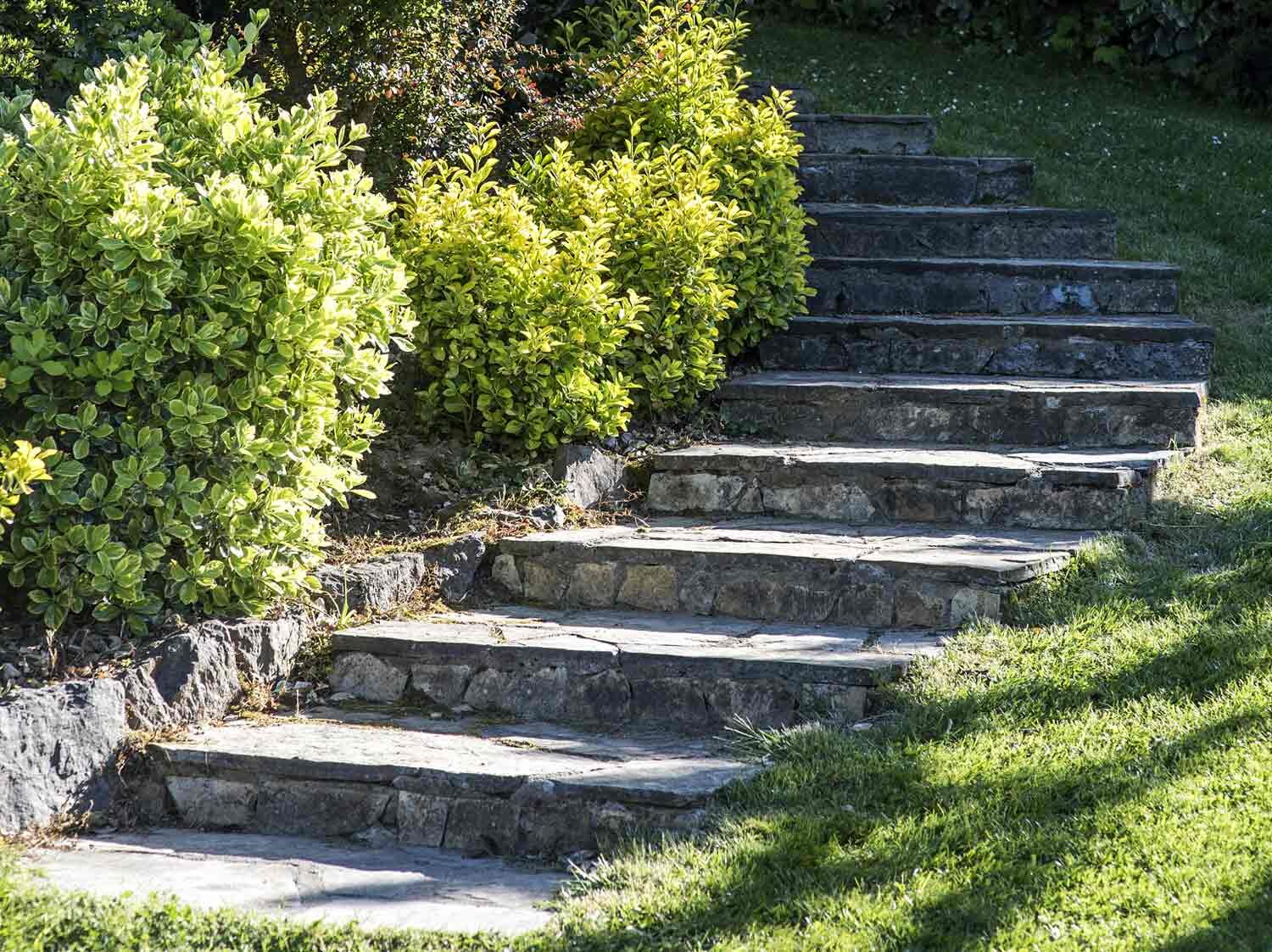escalier extérieur en béton